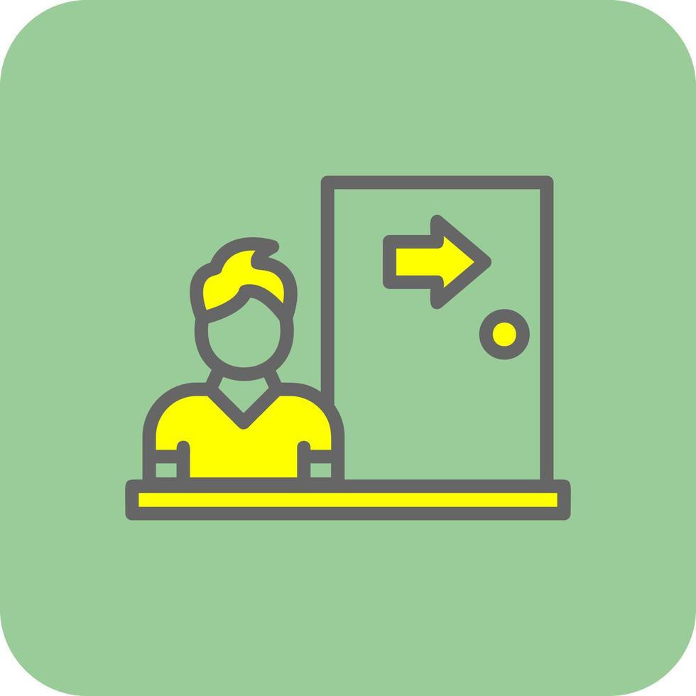 Dismissal Vector Icon Design