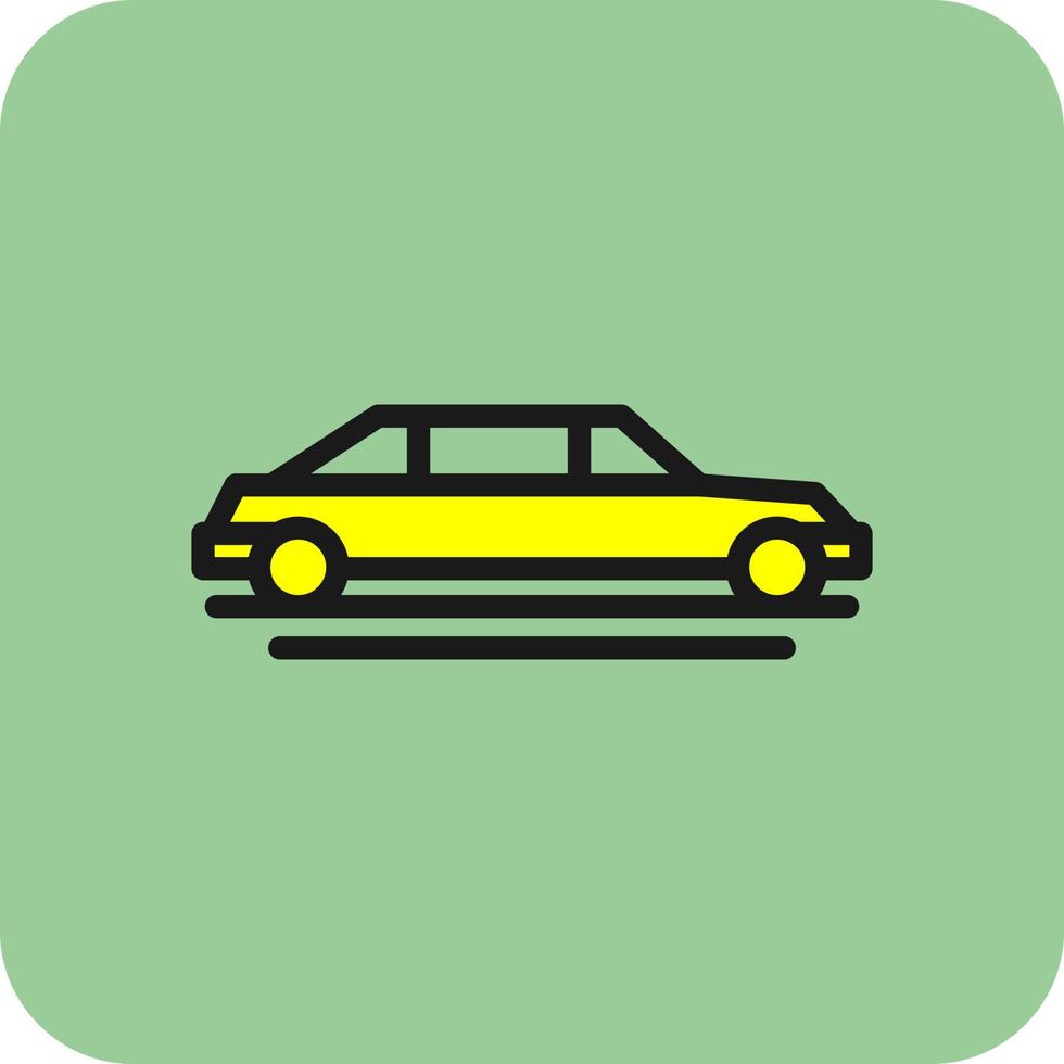 Limousine Vector Icon Design