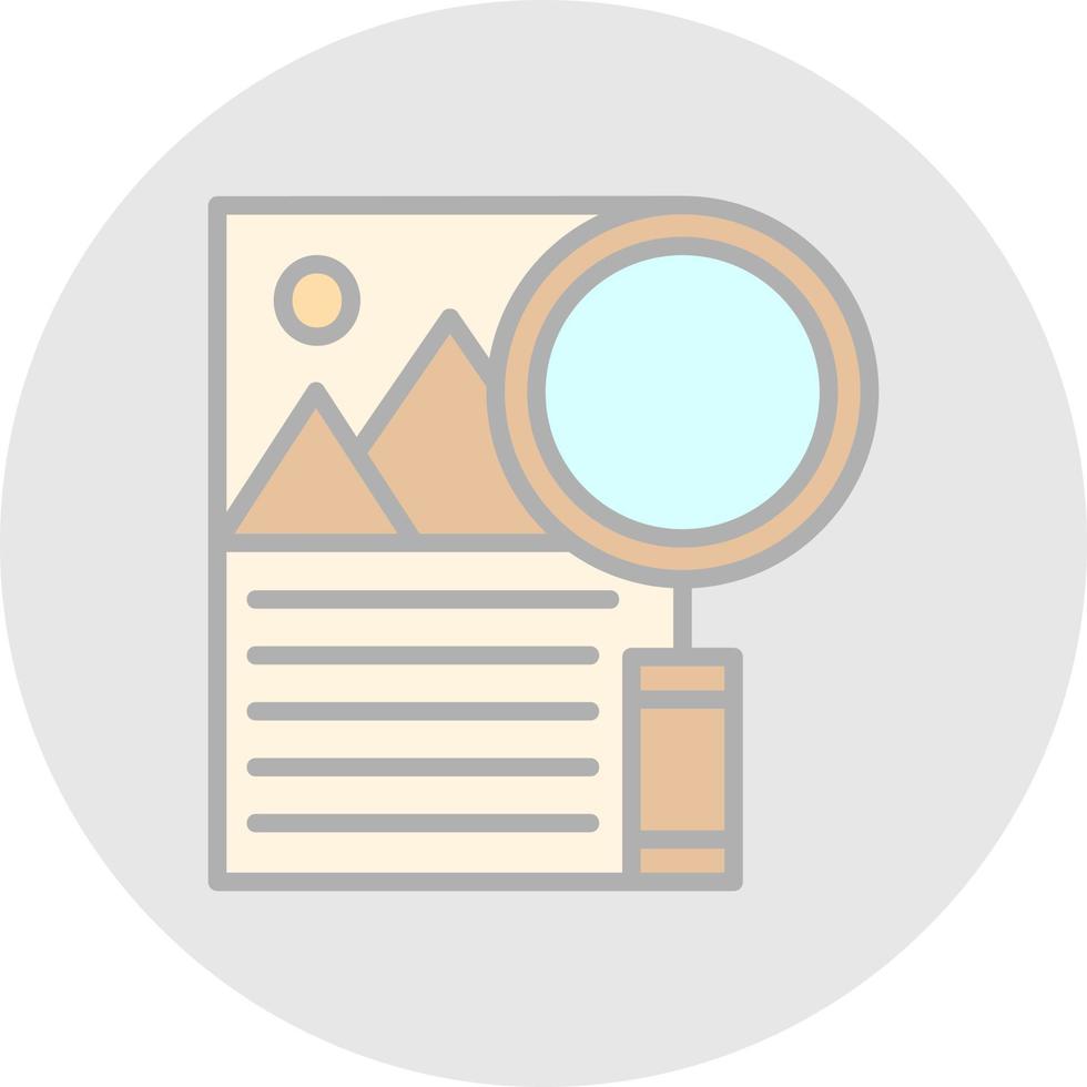 Research Vector Icon Design