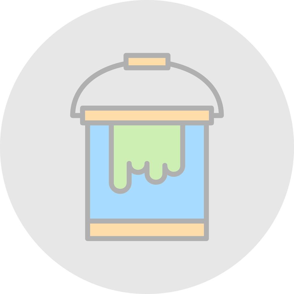 Paint Bucket Vector Icon Design