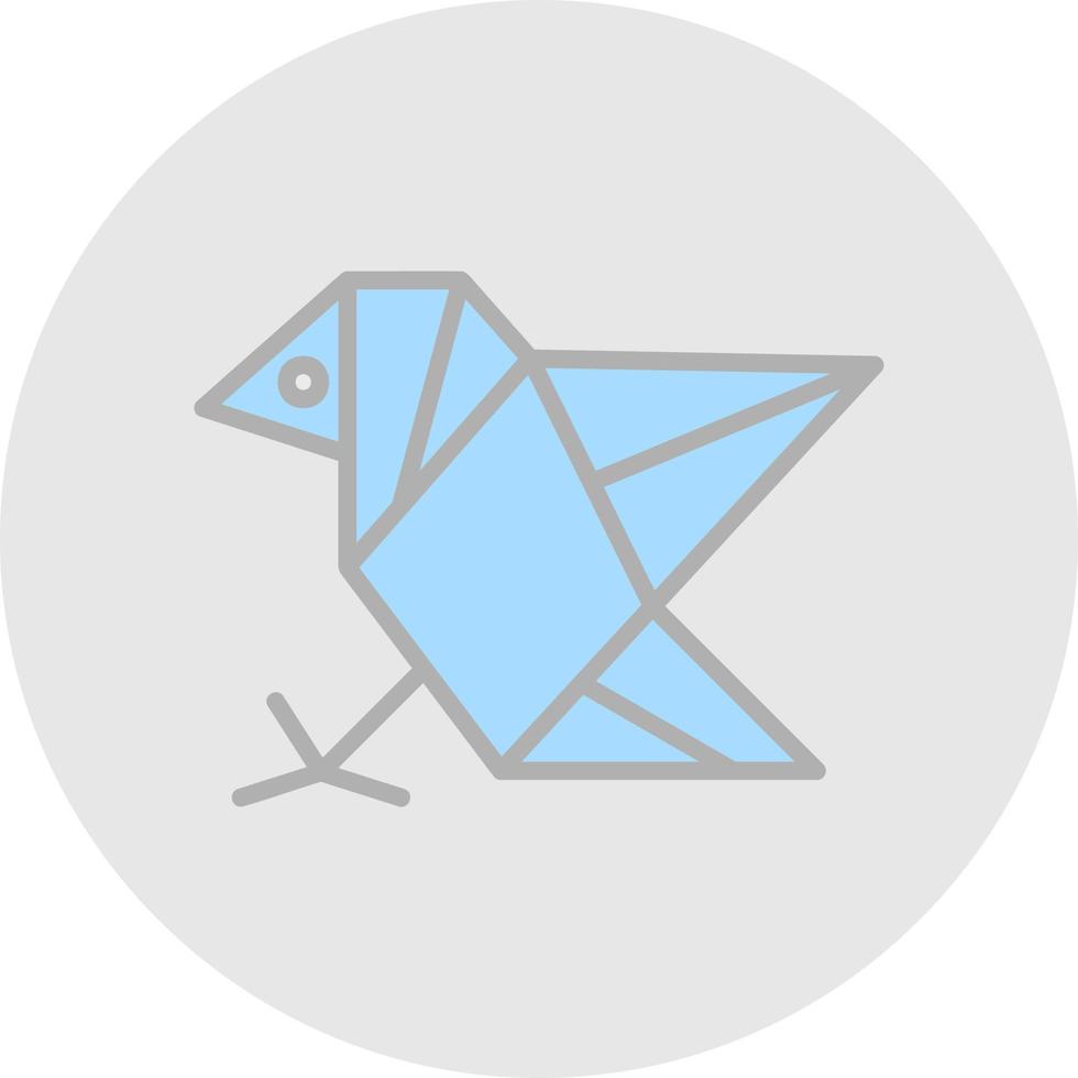 diseño de icono de vector de origami