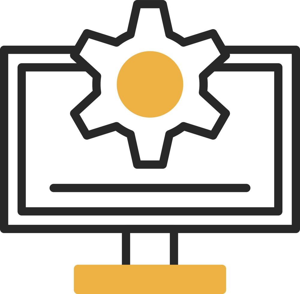 Monitor Vector Icon Design