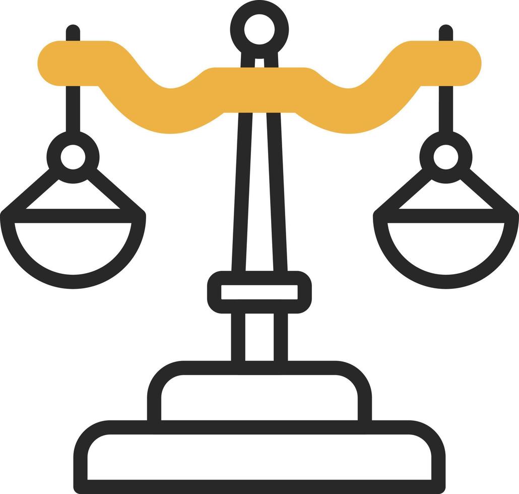 Justice Scale Vector Icon Design