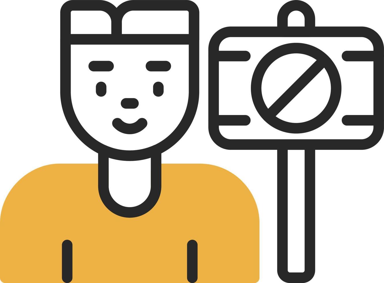 Protester Vector Icon Design