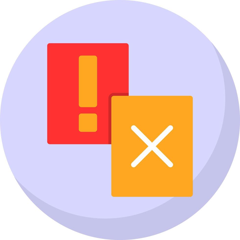 Penalty Card Vector Icon Design