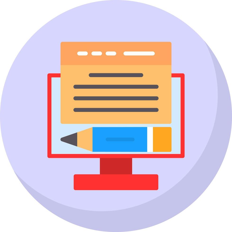 Online Content Vector Icon Design