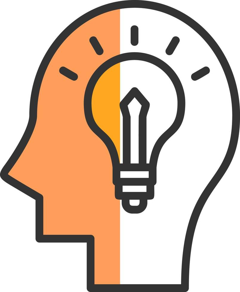 Creative Thinking Vector Icon Design