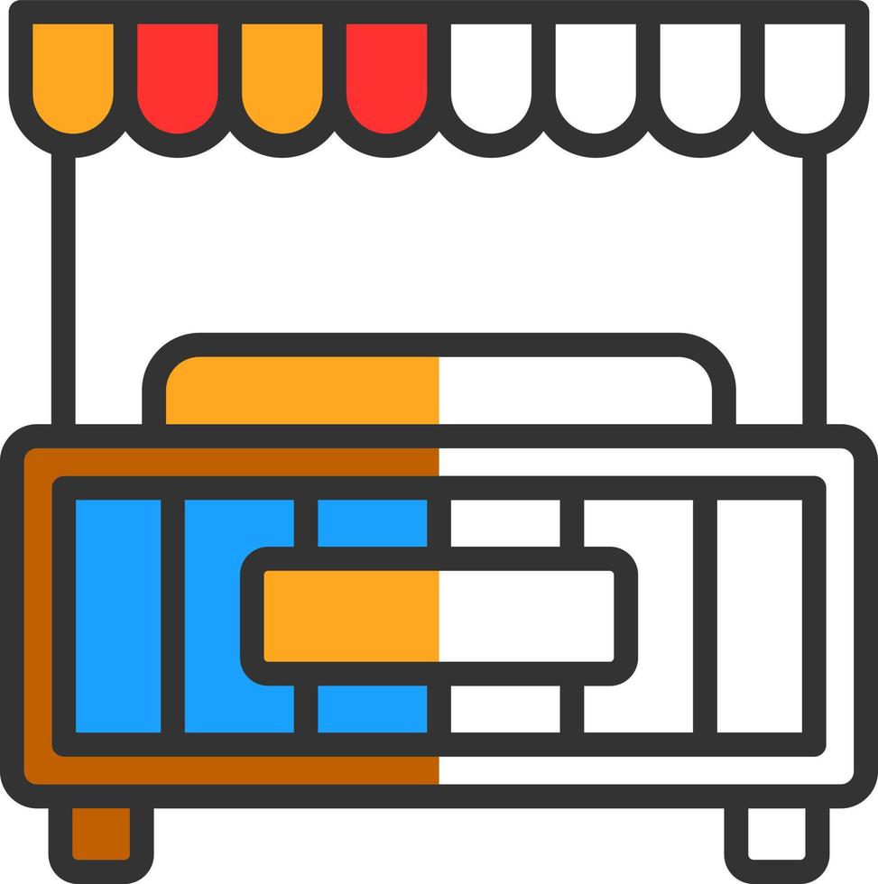 Food Stall Vector Icon Design