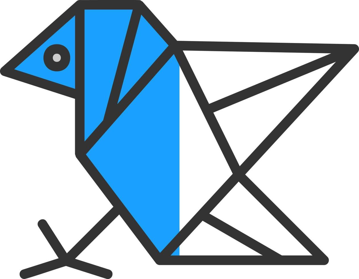 Origami Vector Icon Design