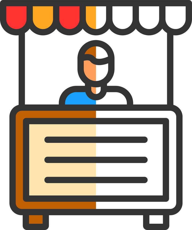 Booth Vector Icon Design