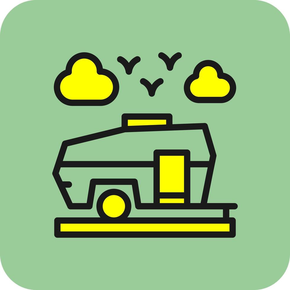 Caravan Vector Icon Design