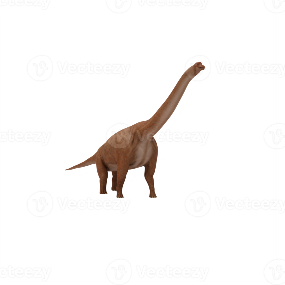 3d brachiosaurus dinosaur isolated png