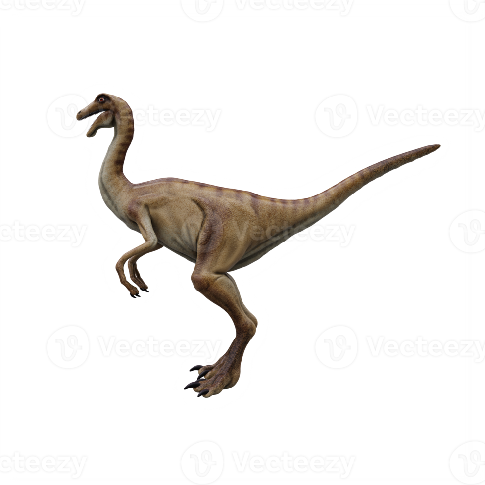 3d gallimimo dinosauro isolato png