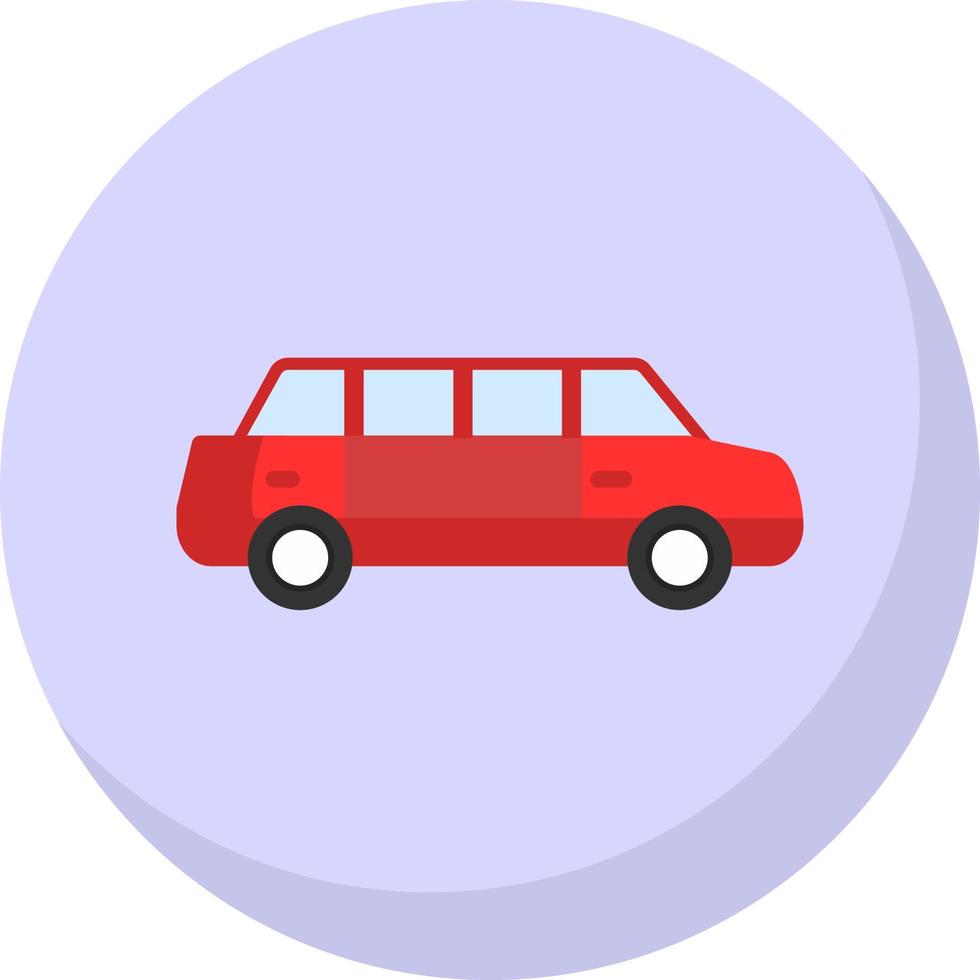 Limousine Vector Icon Design