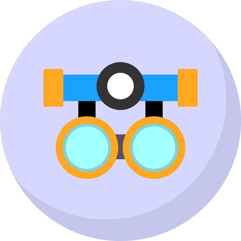 Testing Glasses Vector Icon Design
