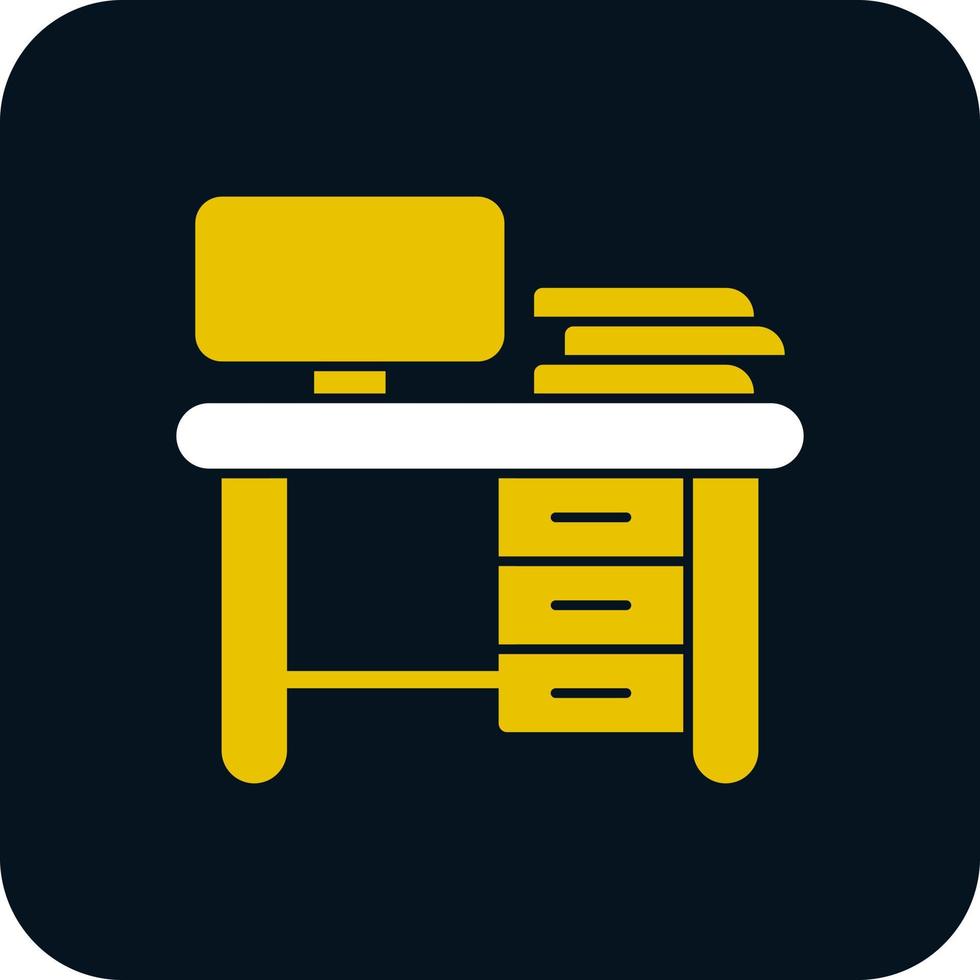 Work Table Vector Icon Design