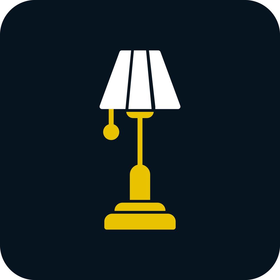 Floor Lamp Vector Icon Design