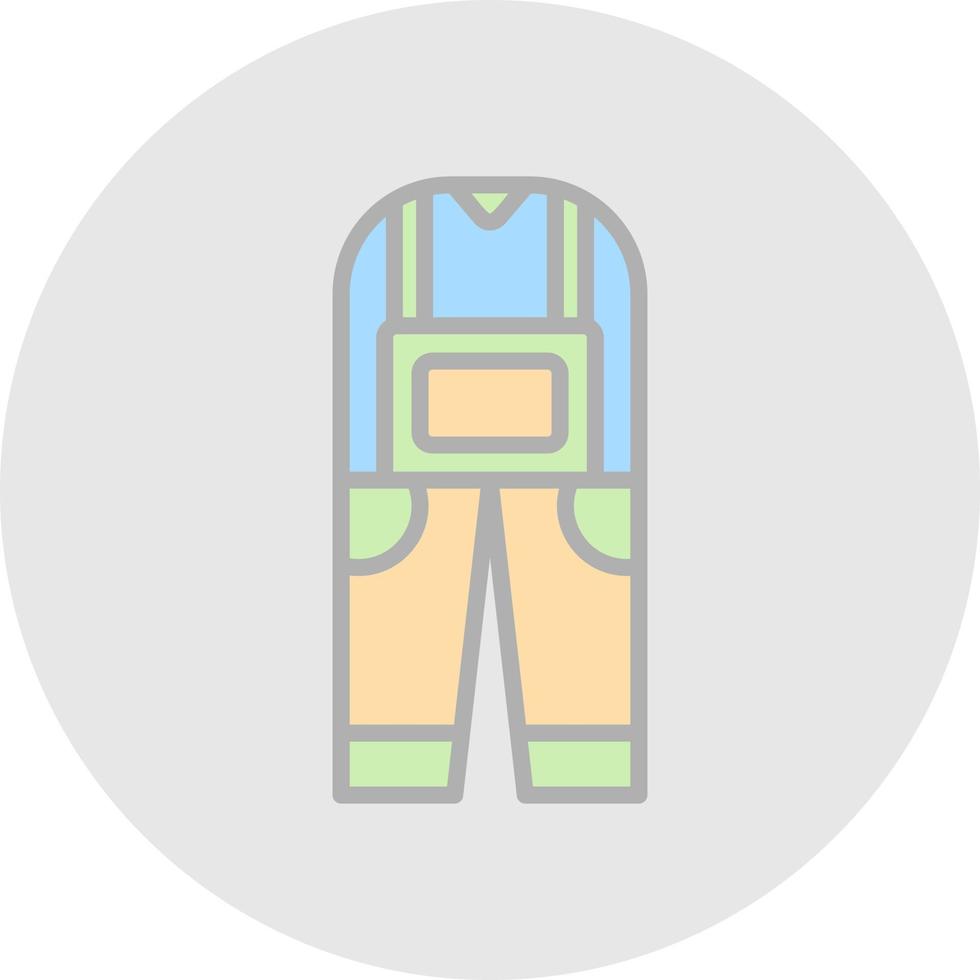 Coverall Vector Icon Design