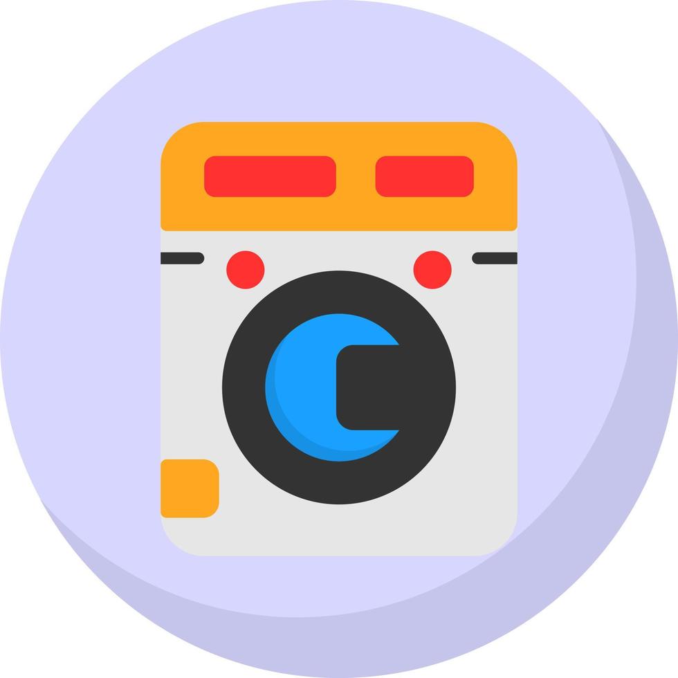 Washing Machine Vector Icon Design