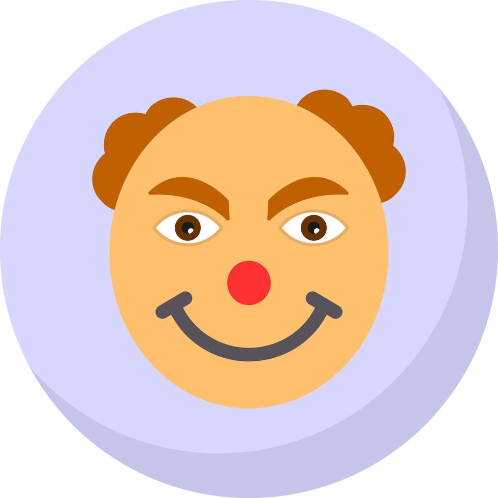 diseño de icono de vector de payaso