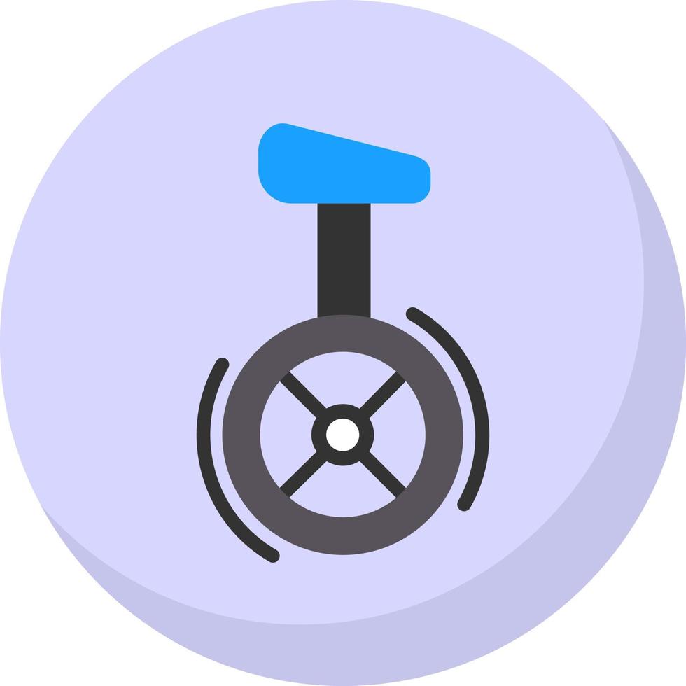 Unicycle Vector Icon Design