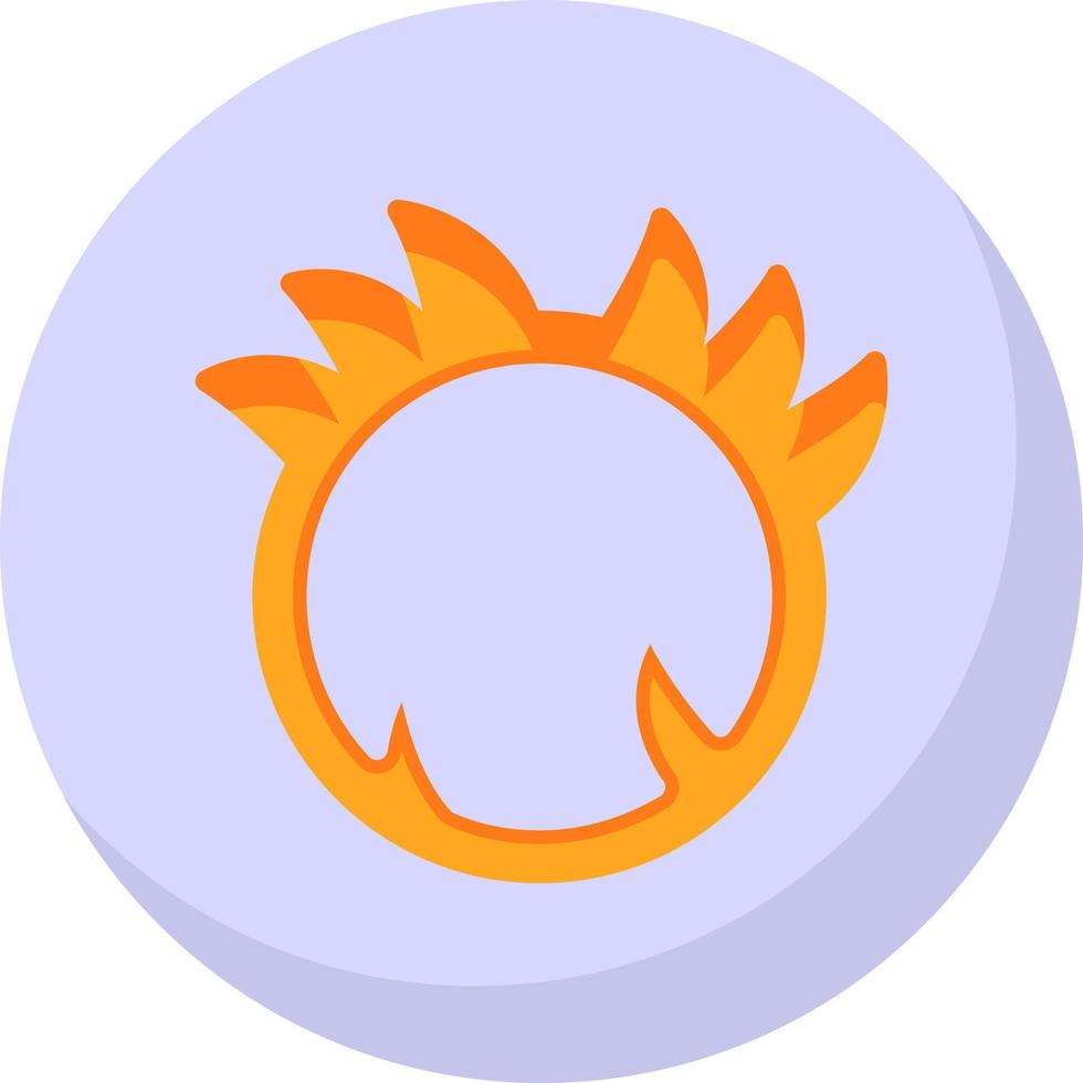 Ring Of Fire Vector Icon Design