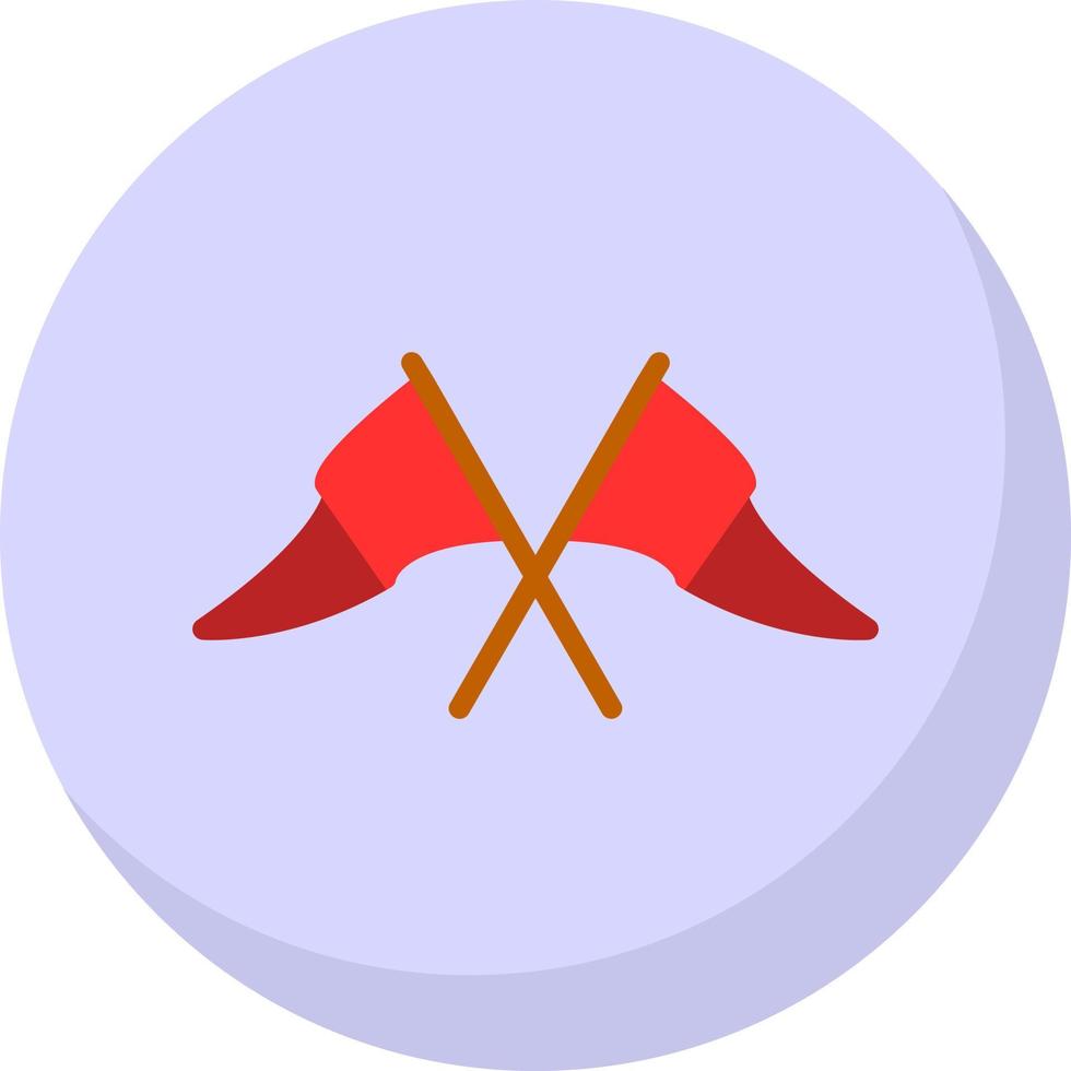 Circus Flag Vector Icon Design