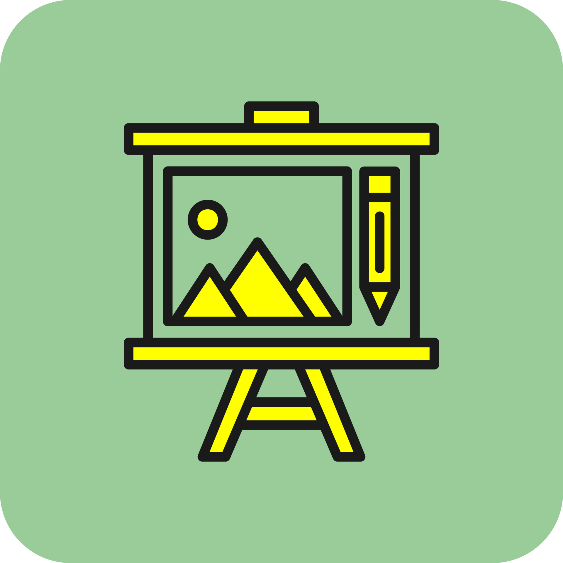 Canvas Vector Icon Design 21108241 Vector Art at Vecteezy