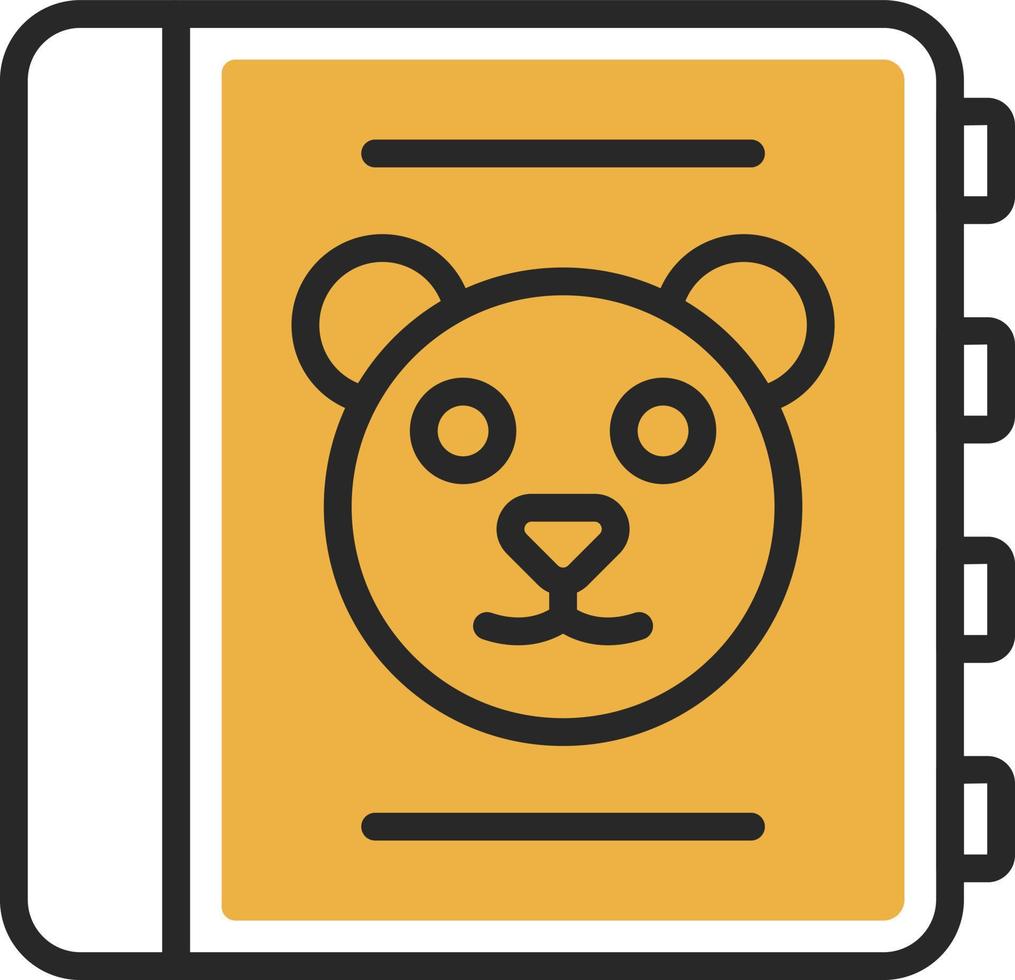 Childrens Book Vector Icon Design