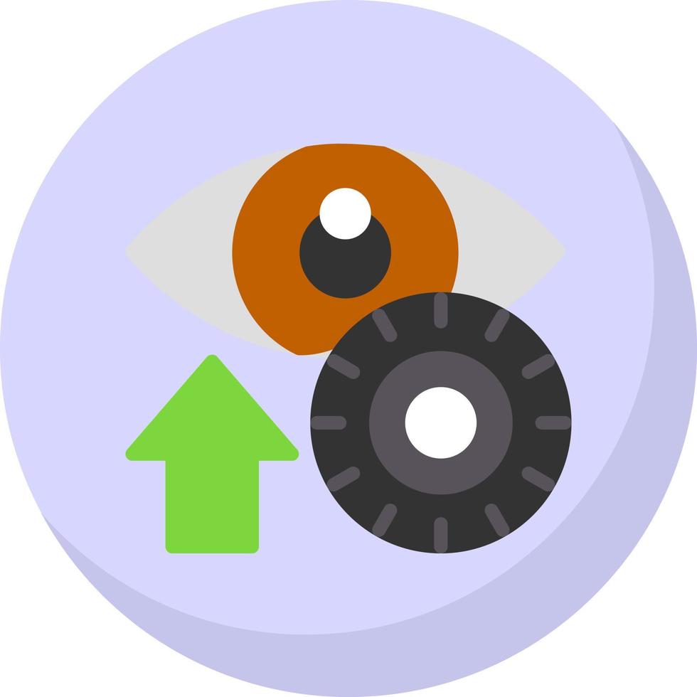 diseño de icono de vector de lente de contacto