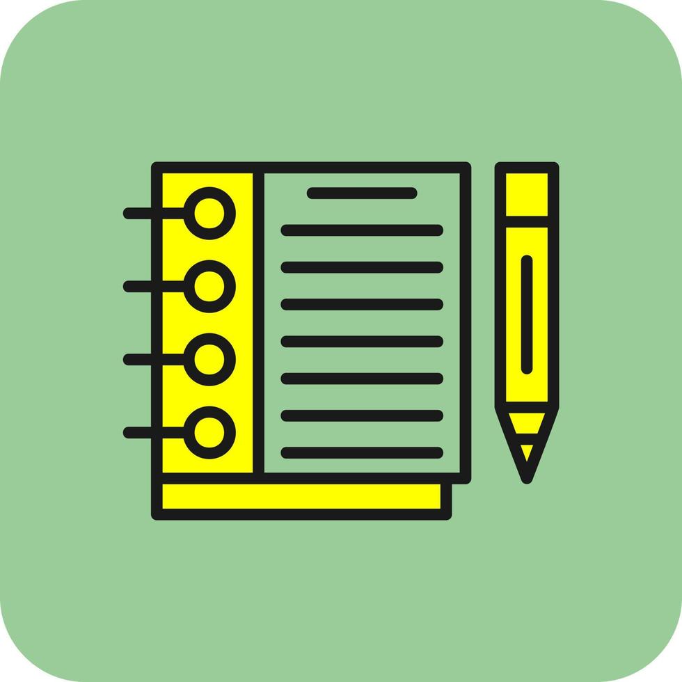 Sketchbook Vector Icon Design
