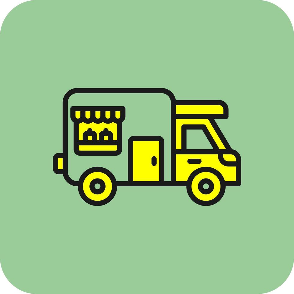 Food Truck Vector Icon Design