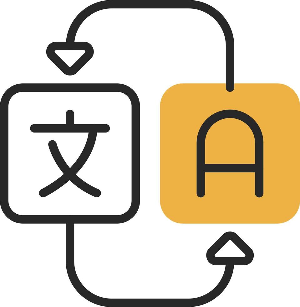 Translation Vector Icon Design