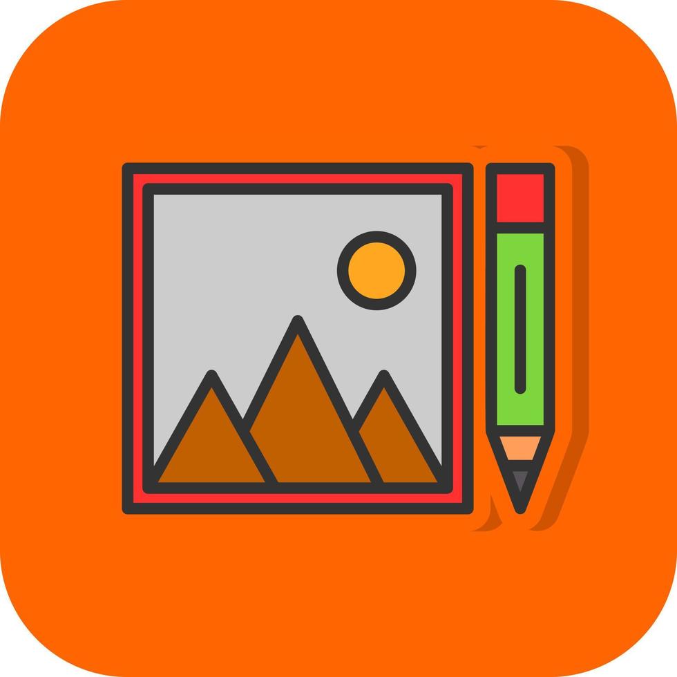 Photo Editing Vector Icon Design