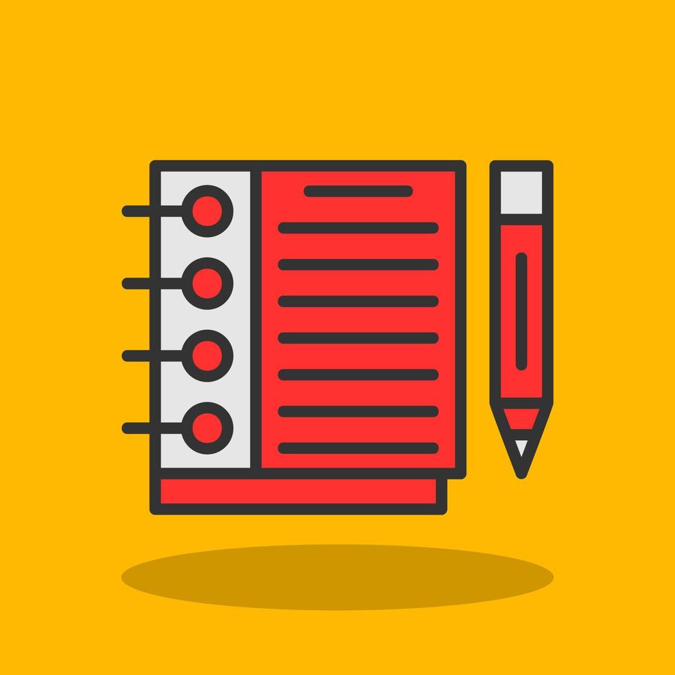 Sketchbook Vector Icon Design