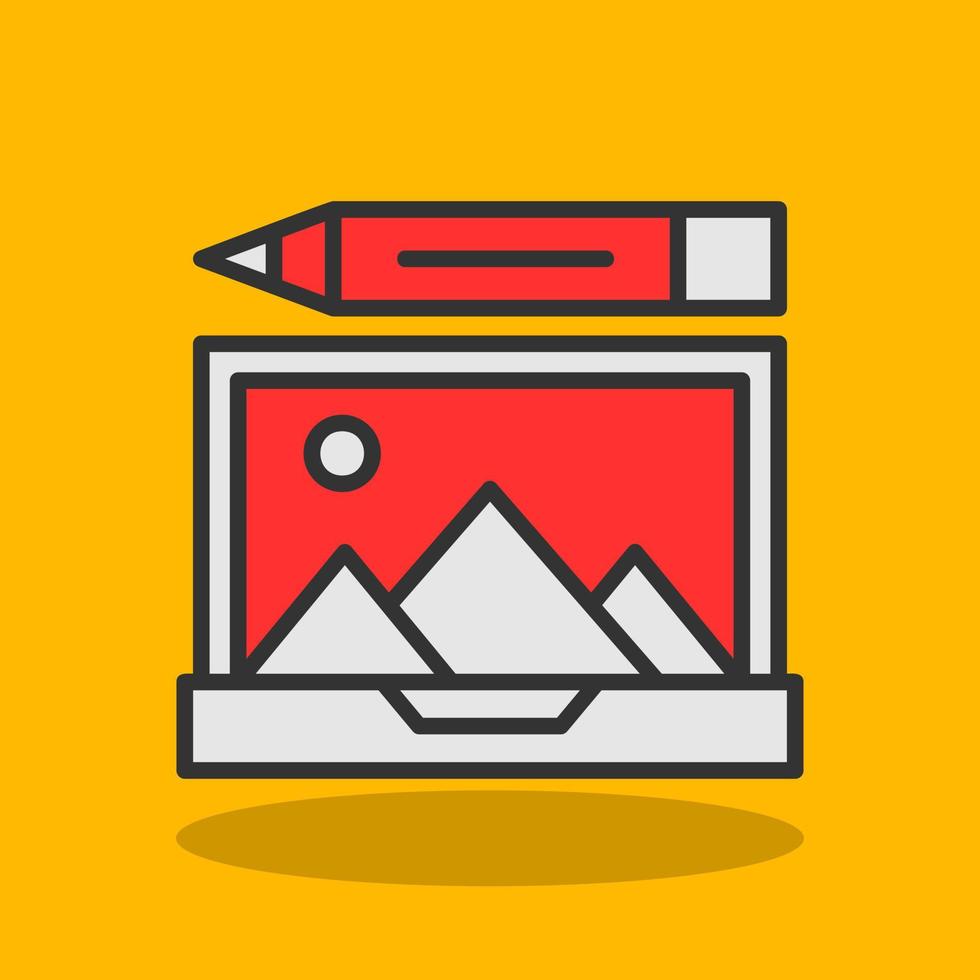 Photo Editing Vector Icon Design