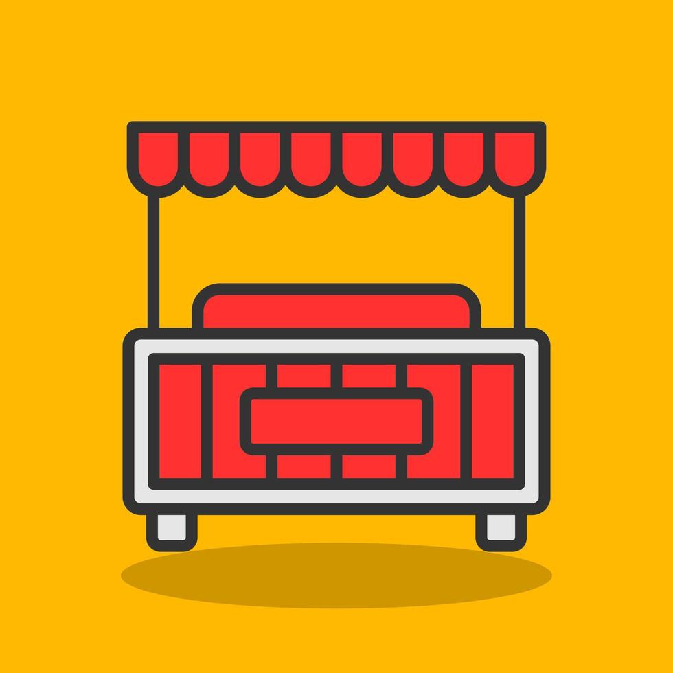 Food Stall Vector Icon Design