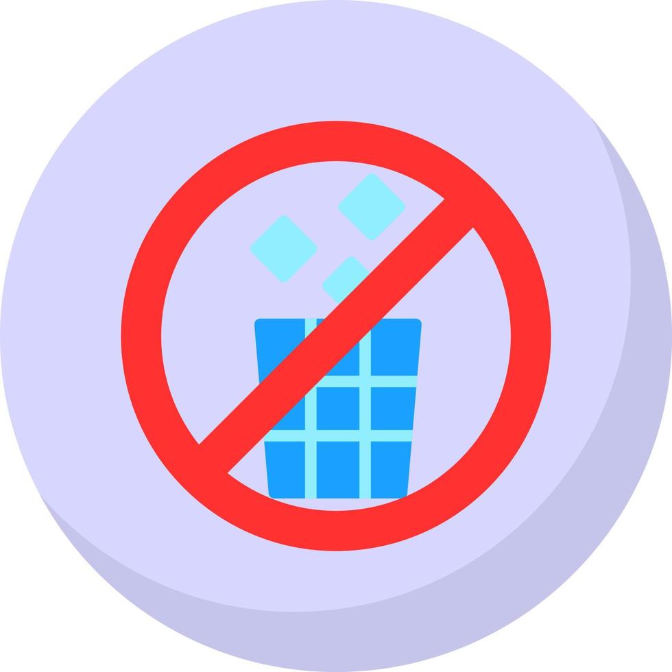 No Littering Vector Icon Design