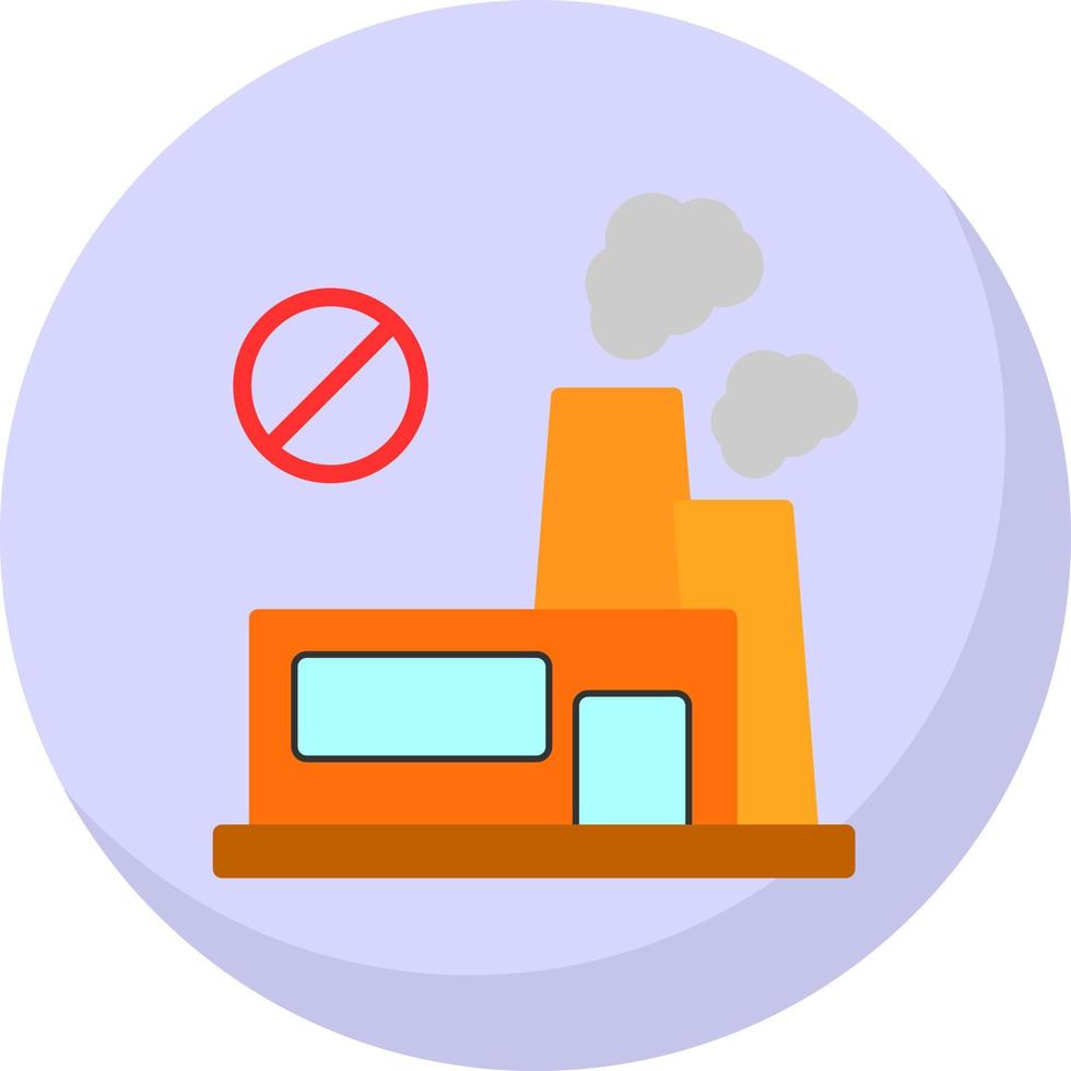 No Fossil Fuels Vector Icon Design