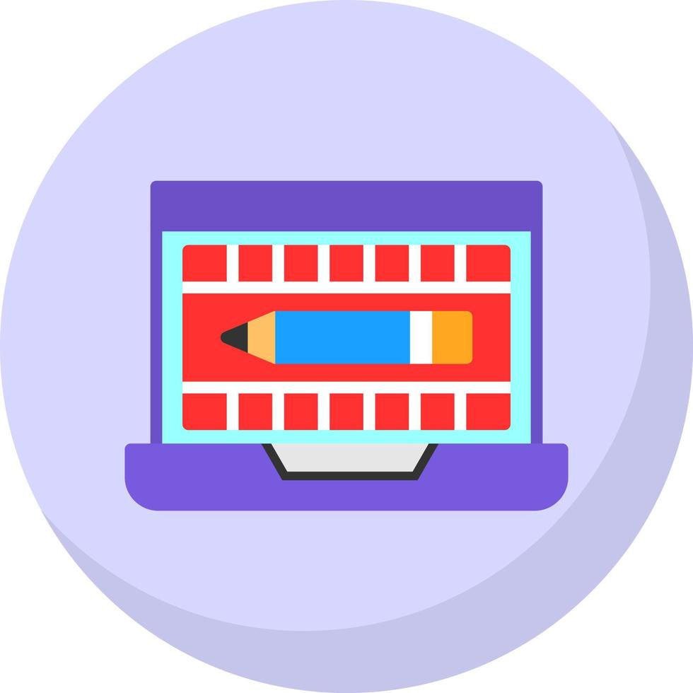Video Editing Vector Icon Design