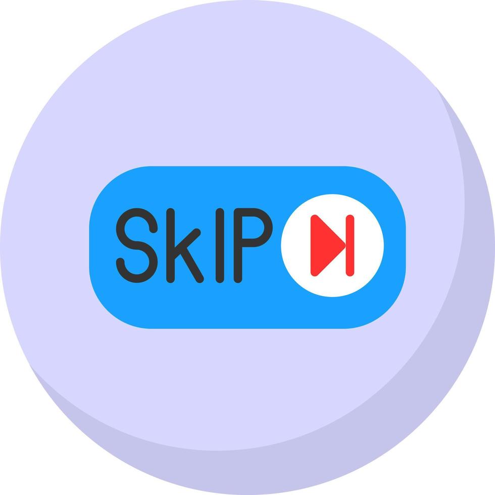 Skip Ad Vector Icon Design