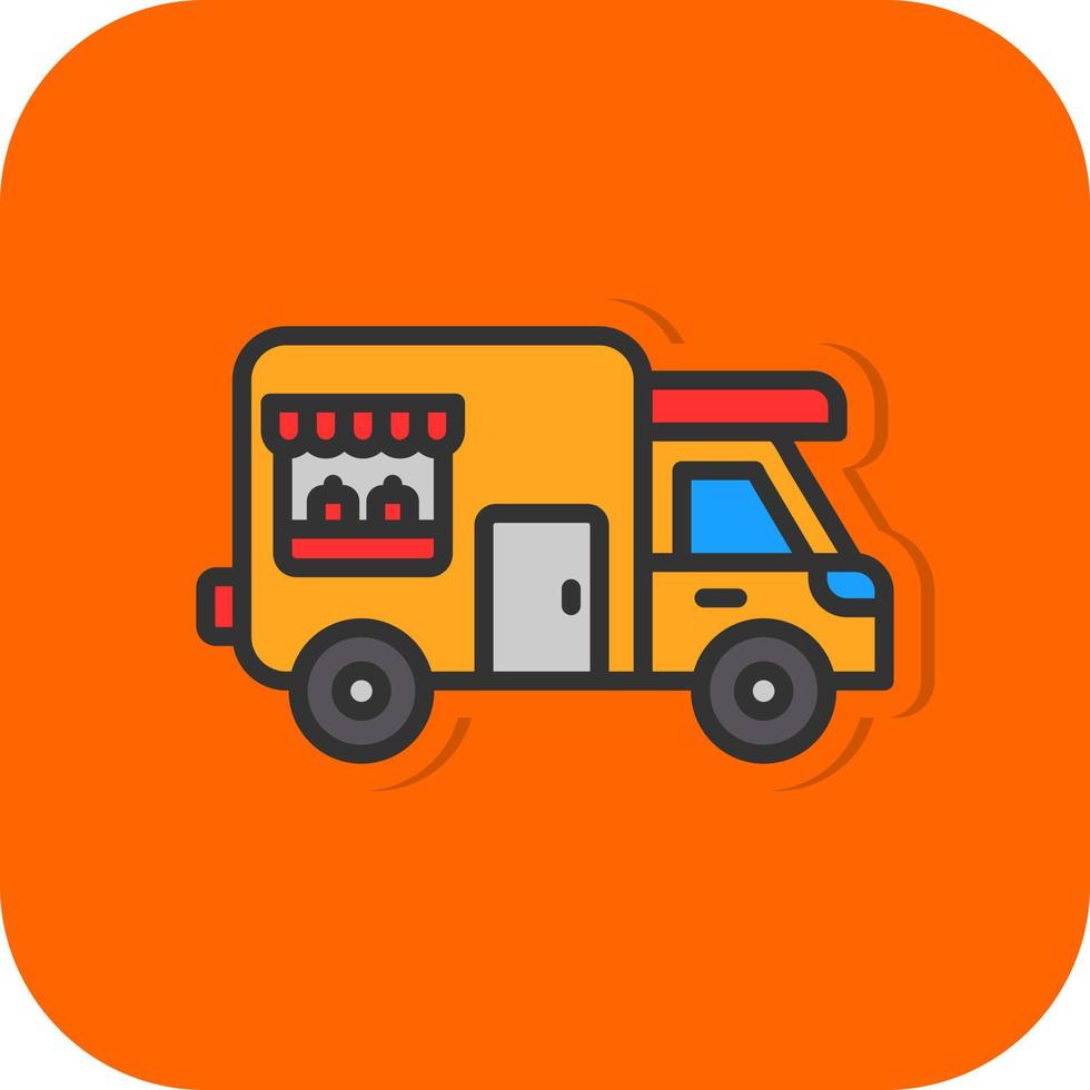 Food Truck Vector Icon Design