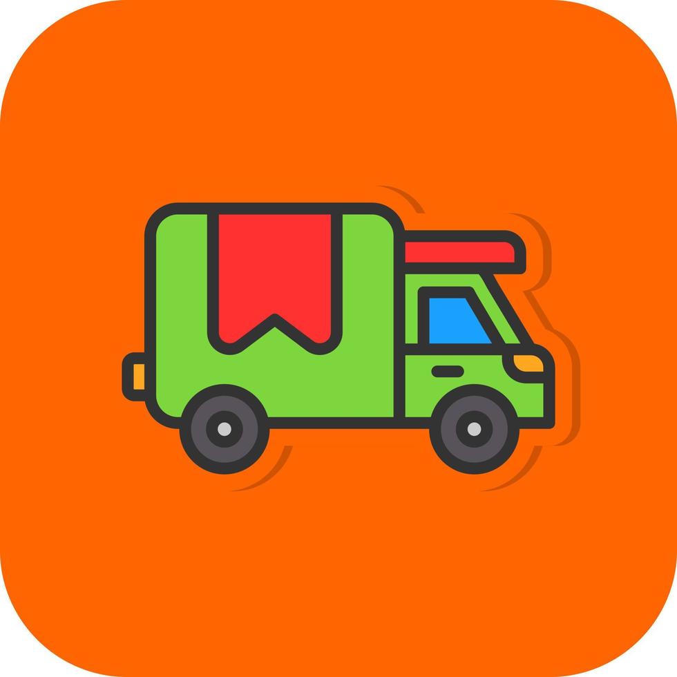 Delivery Truck Vector Icon Design
