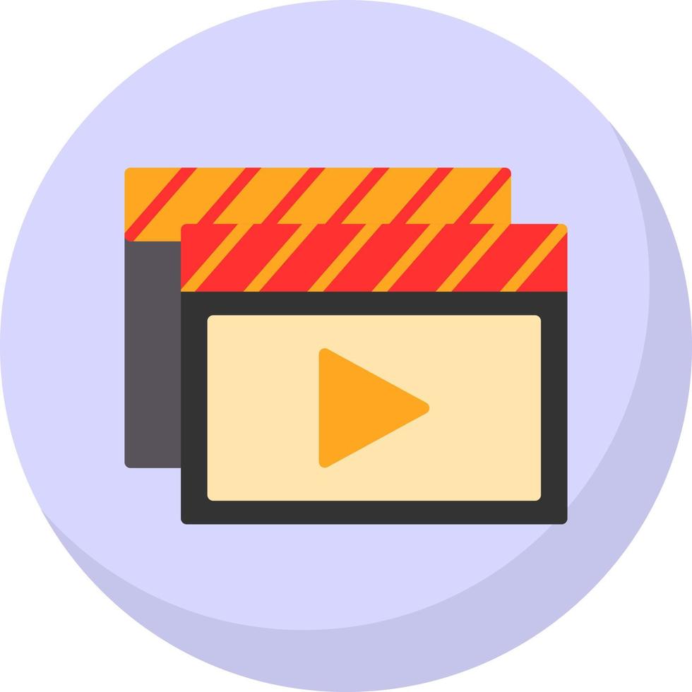 diseño de icono de vector de videos