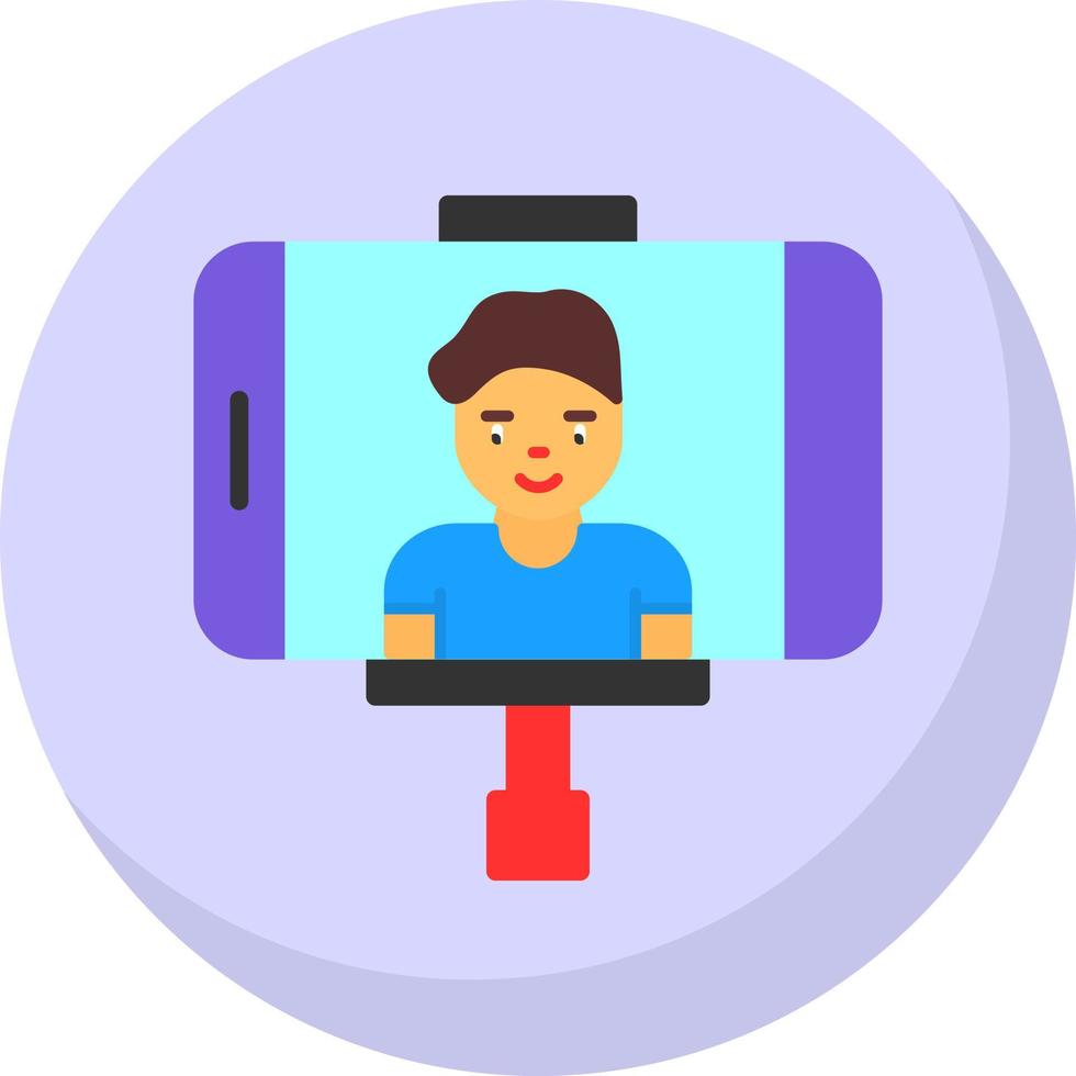 diseño de icono de vector de vlogger