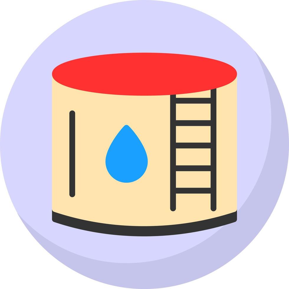 Water Tank Vector Icon Design