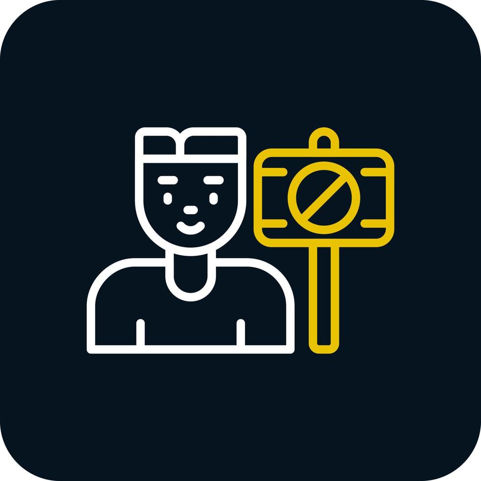 Protester Vector Icon Design