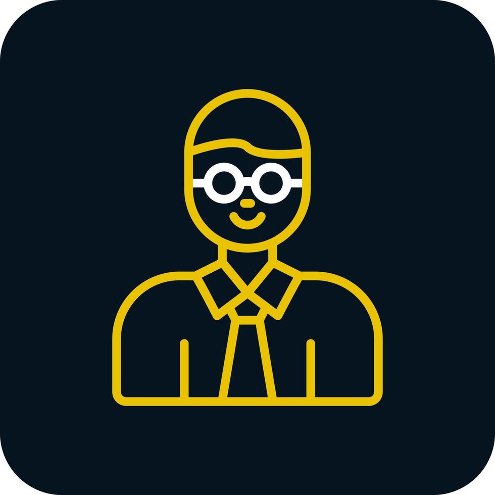 Professor Vector Icon Design