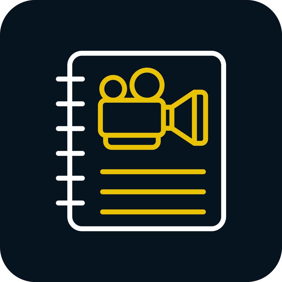 Screenplay Vector Icon Design