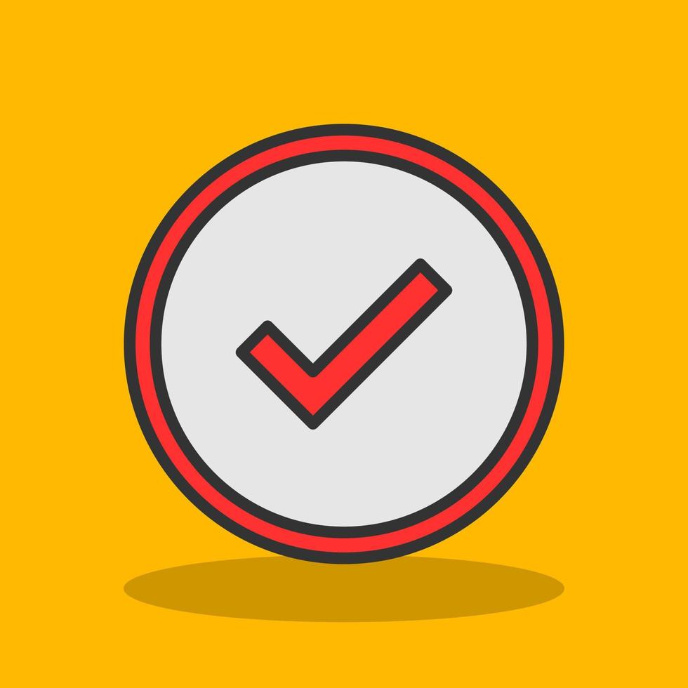 Checked Vector Icon Design